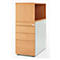 Schäfer Shop Genius Caisson fixe avec étagère à poser, verrouillable, rainure de poignée latérale, hêtre