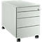 Schäfer Shop Genius Caisson mobile 1233, avec gorge de préhension, l. 435 x H 577 mm, gris clair/gris clair/gris clair 