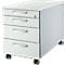 Schäfer Shop Genius Caisson mobile 1233, avec poignée incurvée, l. 435 x H 577 mm, alu blanc/gris clair/gris clair 