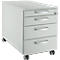 Schäfer Shop Genius Caisson mobile 1233, avec poignée incurvée, l. 435 x H 577 mm, gris clair/gris clair/gris clair 