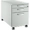 Schäfer Shop Genius Caisson mobile 126, avec poignée incurvée, l. 435 x H 577 mm, gris clair/gris clair 
