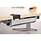 Schäfer Shop Genius Chemin de câbles PLANOVA ERGOSTYLE, table 135°, alu blanc