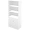 Schäfer Shop Genius Combinación de estantería y armario TETRIS WALL, 5 alturas de archivo, An 800 x P 440 x Al 1880 mm, blanco