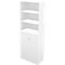 Schäfer Shop Genius Combinación de estantería y armario TETRIS WALL, 6 alturas de archivo, An 800 x P 440 x Al 2250 mm, blanco