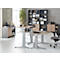 Schäfer Shop Genius combinatiekast TETRIS WOOD, 6 OH, H 2270 mm, 2 hangmappenladen, hoogte incl. glijders, grafiet/eiken