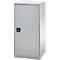 Schäfer Shop Genius draaideurkast FS, staal, met ventilatieopeningen, B 545 x D 420 x H 1105 mm, 3 OH, alu wit RAL 9006/blank aluminium RAL 9006, tot 250 kg