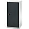 Schäfer Shop Genius draaideurkast FS, staal, met ventilatieopeningen, B 545 x D 420 x H 1105 mm, 3 OH, lichtgrijs RAL 7035/antracietgrijs RAL 7016, tot 250 kg