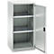 Schäfer Shop Genius draaideurkast FS, staal, met ventilatieopeningen, B 545 x D 420 x H 1105 mm, 3 OH, lichtgrijs RAL 7035/lichtgrijs RAL 7035, tot 250 kg