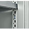 Schäfer Shop Genius draaideurkast FS, staal, met ventilatieopeningen, B 545 x D 420 x H 1105 mm, 3 OH, lichtgrijs RAL 7035/lichtgrijs RAL 7035, tot 250 kg