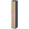 Schäfer Shop Genius draaideurkast TETRIS WOOD, 6 OH, B 400 x D 421 x H 2270 mm, hoogte incl. glijders, deur rechts,grafiet/eiken