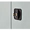 Schäfer Shop Genius dubbeldeurskast FS, staal, met ventilatiegaten, B 1055 x D 520 x H 1105 mm, 3 OH, lichtgrijs/lichtgrijs, tot 300 kg