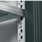 Schäfer Shop Genius dubbeldeurskast FS, staal, met ventilatiegaten, B 1055 x D 520 x H 1105 mm, 3 OH, witaluminium/antracietgrijs, tot 300 kg