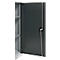 Schäfer Shop Genius dubbeldeurskast FS, staal, met ventilatiegaten, B 1055 x D 520 x H 1105 mm, 3 OH, witaluminium/antracietgrijs, tot 300 kg