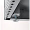 Schäfer Shop Genius dubbeldeurskast FS, staal, met ventilatiegaten, B 1055 x D 520 x H 1105 mm, 3 OH, witaluminium/ gentiaanblauw, tot 300 kg