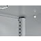 Schäfer Shop Genius dubbeldeurskast FS, staal, met ventilatiegaten, B 1055 x D 520 x H 1105 mm, 3 OH, witaluminium/ gentiaanblauw, tot 300 kg