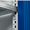 Schäfer Shop Genius dubbeldeurskast FS, staal, met ventilatiegaten, B 1055 x D 520 x H 1105 mm, 3 OH, witaluminium/ gentiaanblauw, tot 300 kg