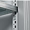 Schäfer Shop Genius dubbeldeurskast FS, staal, met ventilatiegaten, B 1055 x D 520 x H 1105 mm, 3 OH, witaluminium/wit-aluminium, tot 300 kg