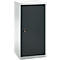 Schäfer Shop Genius dubbeldeurskast FS, staal, met ventilatiegaten, B 545 x D 520 x H 1105 mm, 3 OH, lichtgrijs/antracietgrijs, tot 150 kg