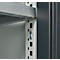 Schäfer Shop Genius dubbeldeurskast FS, staal, met ventilatiegaten, B 545 x D 520 x H 1105 mm, 3 OH, lichtgrijs/antracietgrijs, tot 150 kg