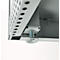Schäfer Shop Genius dubbeldeurskast FS, staal, met ventilatiegaten, B 545 x D 520 x H 1105 mm, 3 OH, lichtgrijs/lichtgrijs, tot 150 kg