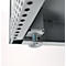 Schäfer Shop Genius dubbeldeurskast FS, staal, met ventilatiegaten, B 545 x D 520 x H 1105 mm, 3 OH, witaluminium/antracietgrijs, tot 150 kg