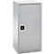 Schäfer Shop Genius dubbeldeurskast FS, staal, met ventilatiegaten, B 545 x D 520 x H 1105 mm, 3 OH, witaluminium/wit-aluminium, tot 150 kg