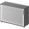 Schäfer Shop Genius dwarse rolluikkast TETRIS WOOD, 2 OH, B 1200 mm, hoogte incl. glijders, grafiet