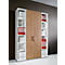 Schäfer Shop Genius estantería TETRIS WOOD, 6 OH, altura incl. guías, W 400 mm, gris claro