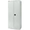 Schäfer Shop Genius Flügeltürenschrank FS, Stahl, mit Belüftungslöchern, B 810 x T 520 x H 1950 mm, 5 OH, Lichtgrau/Lichtgrau, bis 300 kg