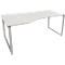 Schäfer Shop Genius Free-form bureau MODENA FLEX, beugelvoet, handmatig in hoogte verstelbaar, linkeruitbouw, B 1800 mm, lichtgrijs 