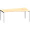 Schäfer Shop Genius Freiformschreibtisch MODENA FLEX, Ansatz rechts, B 1800 mm, Ahorn