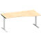 Schäfer Shop Genius Freiformschreibtisch MODENA FLEX, Ansatz rechts, Breite 1800 mm, Ahorn
