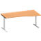 Schäfer Shop Genius Freiformschreibtisch MODENA FLEX, Ansatz rechts, Breite 1800 mm, Buche