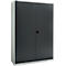 Schäfer Shop Genius FS armoire à portes battantes, acier, avec aérations, L 1343 x P 520 x H 1950 mm, 5 OH, gris clair/anthracite, jusqu'à 750 kg