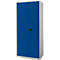 Schäfer Shop Genius FS armoire à portes battantes, acier, avec aérations, L 810 x P 520 x H 1950 mm, 5 OH, gris clair/bleu gentiane, jusqu'à 300 kg