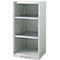 Schäfer Shop Genius FS vakkenkast, plaatstaal, met ventilatiegaten, B 545 x D 520 x H 1105 mm, 3 OH, lichtgrijs, tot 150 kg