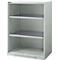 Schäfer Shop Genius FS vakkenkast, plaatstaal, met ventilatiegaten, B 810 x D 520 x H 1105 mm, 3 OH, lichtgrijs, tot 180 kg