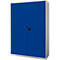 Schäfer Shop Genius FS vleugeldeurkast, staal, met ventilatiegaten, B 1343 x D 520 x H 1950 mm, 5 OH, witaluminium/ gentiaanblauw, tot 750 kg
