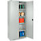 Schäfer Shop Genius FS vleugeldeurkast, staal, met ventilatiegaten, B 810 x D 520 x H 1950 mm, 5 OH, lichtgrijs/lichtgrijs, tot 300 kg