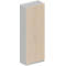 Schäfer Shop Genius Garderobekast TETRIS SOLID, 6 ordnerhoogtes, 1 legbord, kledingstang, afsluitbaar, B 800 x D 412 x H 2239 mm, wit alu/ahorn