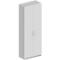 Schäfer Shop Genius Garderobenschrank TETRIS SOLID, 5 Ordnerhöhen, 1 Fachboden, Kleiderstange, abschließbar, B 800 x T 412 x H 2143 mm, weißalu/weiß