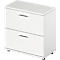 Schäfer Shop Genius Hangmappenkast TETRIS WOOD, 2 ordnerhoogten, B 800 x D 421 x H 800 mm, hoogte incl. glijders, wit