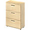 Schäfer Shop Genius Hangmappenkast TETRIS WOOD, 3 ordnerhoogten, B 800 mm, hoogte incl. glijders, afsluitbaar, esdoornpatroon