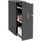 Schäfer Shop Genius Hochcontainer TETRIS WOOD, 3 Schübe + 1 Utensilienauszug, B 424 x T 803 x H 1296 mm, graphit