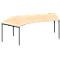 Schäfer Shop Genius hoekbureau MODENA FLEX 135°, aanbouw links, ahorn/antraciet