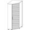 Schäfer Shop Genius Hoekkast TETRIS WOOD, 6 ordnerhoogten, B 800 x H 2270 mm, hoogte incl. glijders, wit 