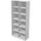 Schäfer Shop Genius Librería TETRIS WALL, 6 HC, ancho 1000 x fondo 420 x alto 2250 mm, gris claro