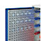 Schäfer Shop Genius Magazinschrank, mit Sichtlagerkästen, B 1055 x T 520 x H 1950 mm, enzianblau/lichtgrau