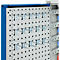 Schäfer Shop Genius Magazinschrank, mit Sichtlagerkästen, B 1055 x T 520 x H 1950 mm, enzianblau/lichtgrau
