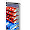Schäfer Shop Genius Magazinschrank, mit Sichtlagerkästen, B 1055 x T 520 x H 1950 mm, weißaluminium